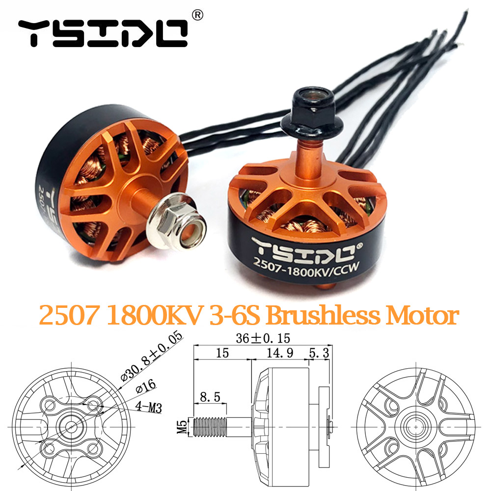 Drone Reaper Rc - YSIDO 2507 1800KV 3-6S RC GEPRC