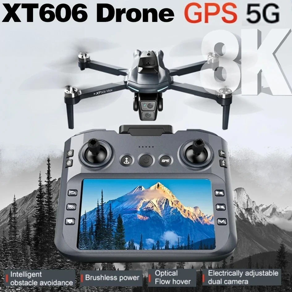 Drone Gps Rc Tt36 - 오리지널 XT606 드론 전문가용 8K HD
