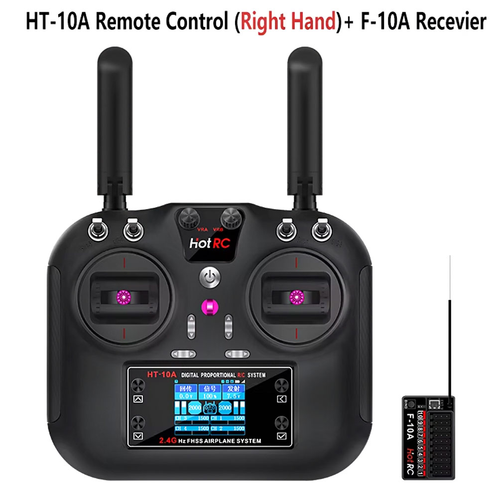 Drone Helicopter Rc - Hotrc HT-10A 2.4G 10CH 송신기 F10A
