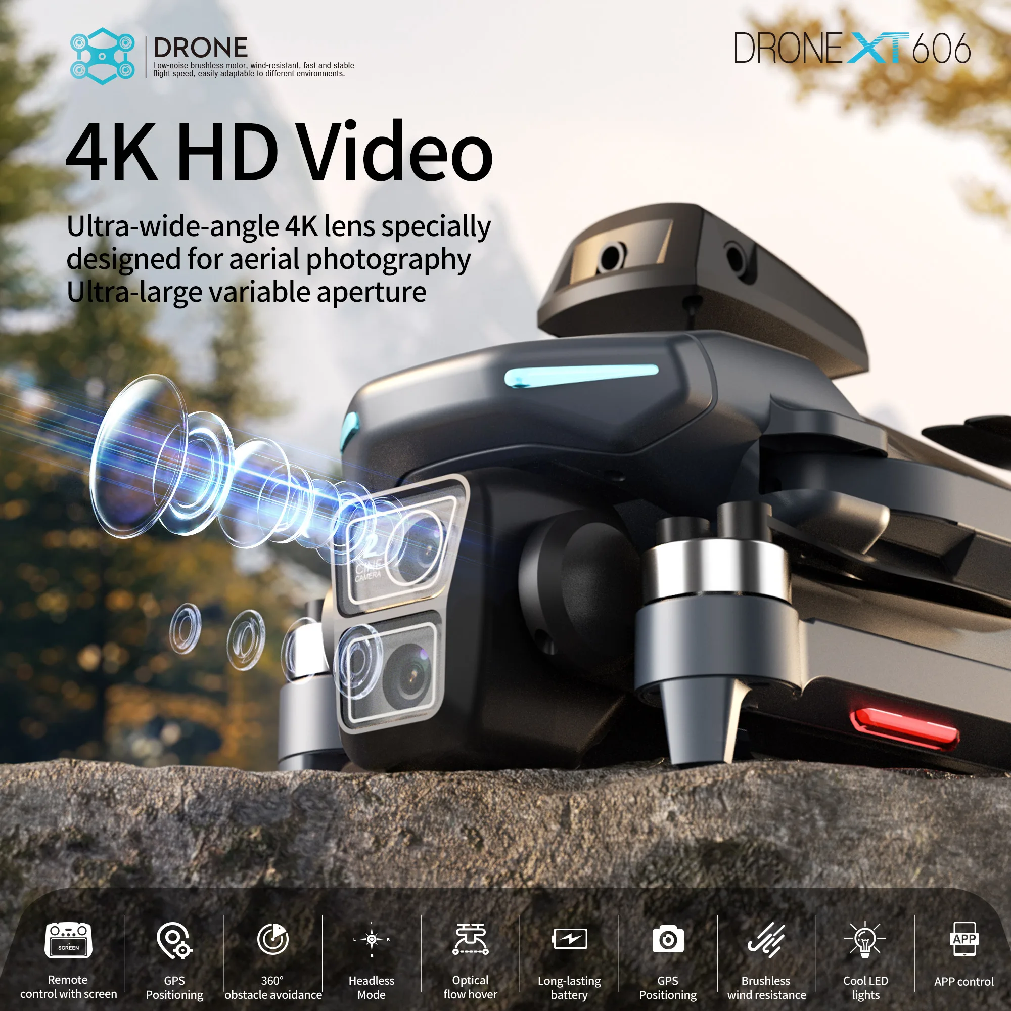오리지널 XT606 드론 전문가용 8K HD 카메라 5 - Drone Gps Rc Tt36 리뷰 및 가격