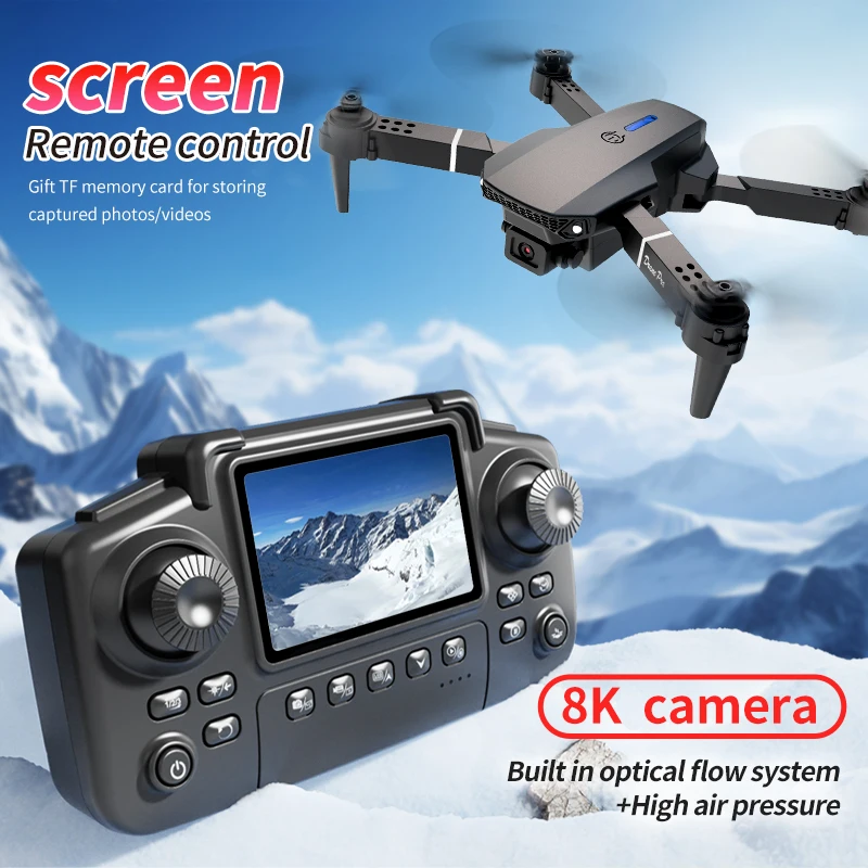 전문가용 E88 PRO 드론, 화면 탑재 8K HD 카 - Drone Rc Holder 리뷰 및 가격