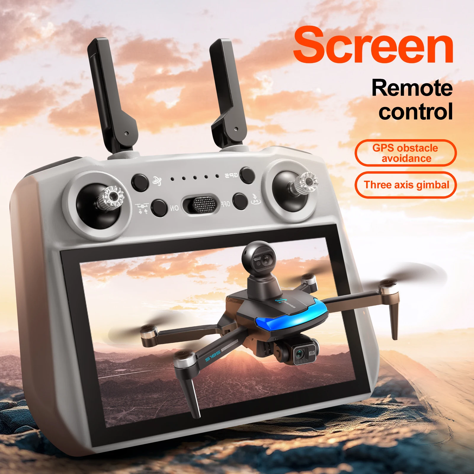 S185 전문 드론 2.7K HD 듀얼 카메라 터치 스 - Drone Gps Rc Tt36 리뷰 및 가격