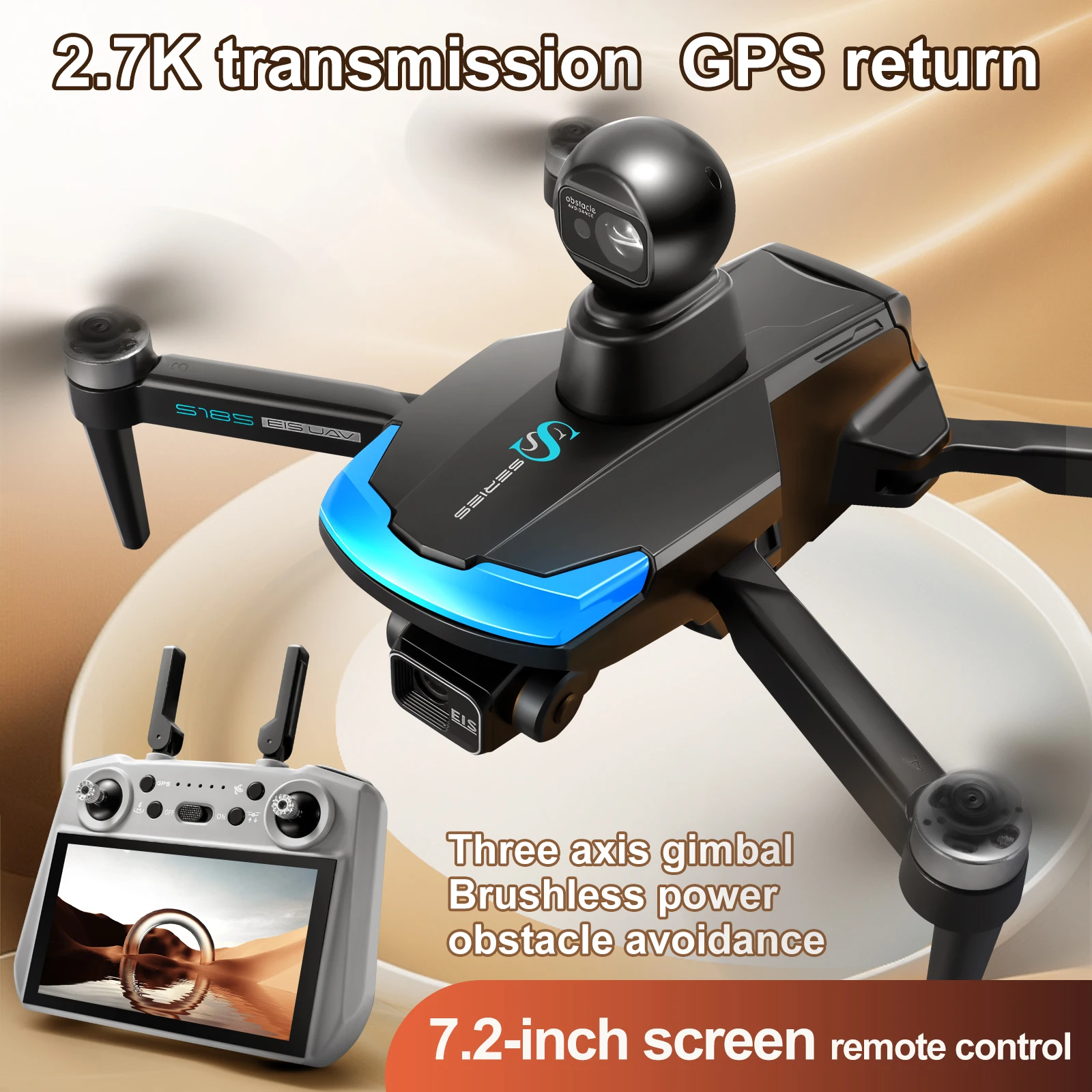 S185 전문 드론 2.7K HD 듀얼 카메라 터치 스 - Drone Gps Rc Tt36 리뷰 및 가격
