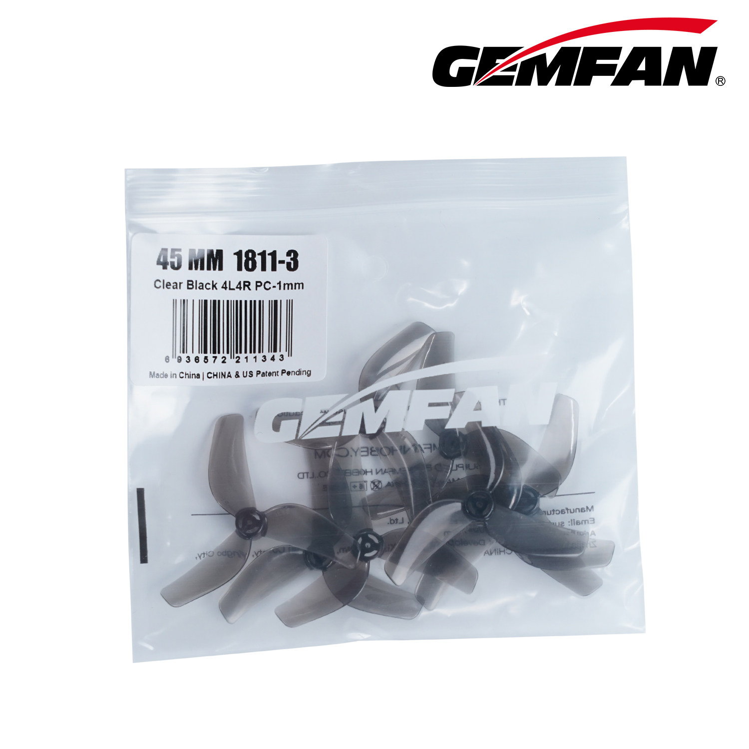 4팩 젬팬 1811 45mm 3-블레이드 PC 프로펠러 - Propeller Balancer Tool 리뷰 및 가격